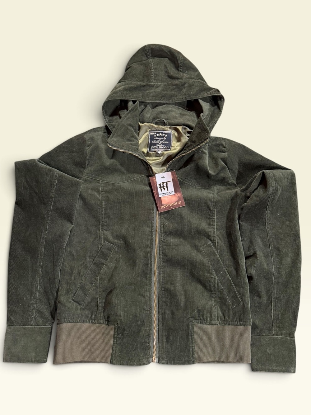 Twilight series Bella‘s corduroy jacket from hot topic with tags 2009.